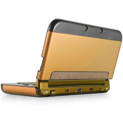 TNP Products TNP Coque de protection compatible avec Nintendo 3DS XL LL 2015, doré – Plastique + aluminium Coque de protection intégrale rigide à clipser – Design modifié sans charnière TNP Products TNP Coque de protection compatible avec Nintendo 3DS XL LL 2015, doré – Plastique + aluminium Coque de protection intégrale rigide à clipser – Design modifié sans charnière