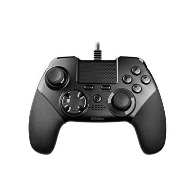 KROM KAISER NXKSR Gamepad filaire, conçu pour la compétition, Joystick et gâchettes analogiques, back sticks configurables, compatible PC, PS3 et PS4 KROM KAISER NXKSR Gamepad filaire, conçu pour la compétition, Joystick et gâchettes analogiques, back sticks configurables, compatible PC, PS3 et PS4