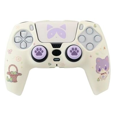 TANOOKI Combo Pack Maneki, Skin Manette PS5, Coque Rigide + Grips + Sticker Touchpad pour DualSense, Chat Cute, Kit Accessoires Playstation 5 TANOOKI Combo Pack Maneki, Skin Manette PS5, Coque Rigide + Grips + Sticker Touchpad pour DualSense, Chat Cute, Kit Accessoires Playstation 5