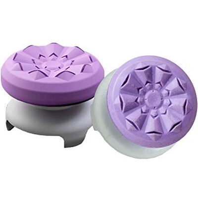 TEUVO 2 Pièces Thumbsticks Poignées de Pouce, Silicone Joystick Grips Caps pour PS4 Controller et pour PS5 Controller à Aide avec Viser, Controller et Réduire Pouce Fatigue, Violet TEUVO 2 Pièces Thumbsticks Poignées de Pouce, Silicone Joystick Grips Caps pour PS4 Controller et pour PS5 Controller à Aide avec Viser, Controller et Réduire Pouce Fatigue, Violet
