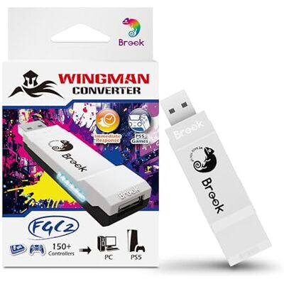Brook Wingman FGC2 Converter Adaptateur de manette Arcade pour PS5 et PC, compatible avec tous les jeux PS5 Brook Wingman FGC2 Converter Adaptateur de manette Arcade pour PS5 et PC, compatible avec tous les jeux PS5