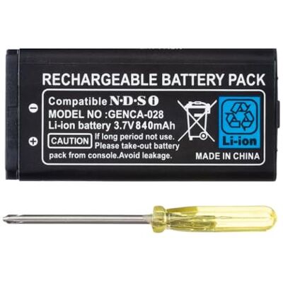 OSTENT Batterie Lithium-ion Rechargeable 840mAh + Kit d'outils pour Nintendo DSi NDSi OSTENT Batterie Lithium-ion Rechargeable 840mAh + Kit d'outils pour Nintendo DSi NDSi