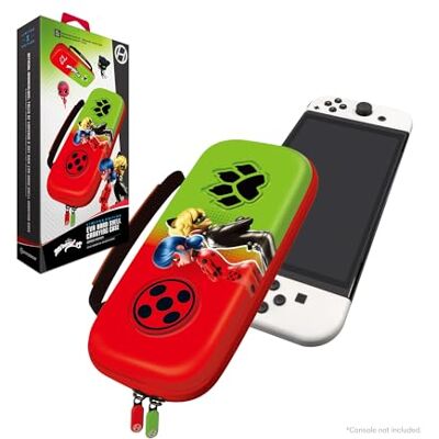 Hyperkin Étui de Transport Officiel Miraculous en EVA (Ladybug/Cat Noir), Coccinelle/Chat Noir Hyperkin Étui de Transport Officiel Miraculous en EVA (Ladybug/Cat Noir), Coccinelle/Chat Noir