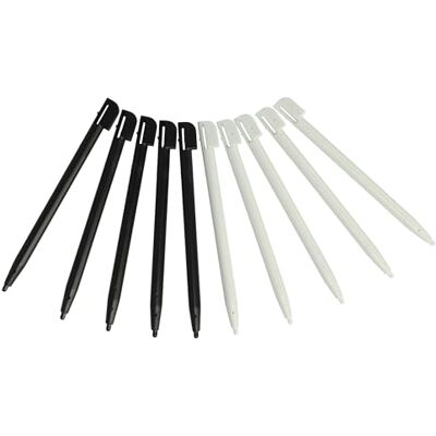 vhbw Lot de 10 stylets tactiles compatibles avec Nintendo DSi, DSi XL, 2DS, DS Lite Console de jeu – 8,8 cm de long, noir et blanc vhbw Lot de 10 stylets tactiles compatibles avec Nintendo DSi, DSi XL, 2DS, DS Lite Console de jeu – 8,8 cm de long, noir et blanc