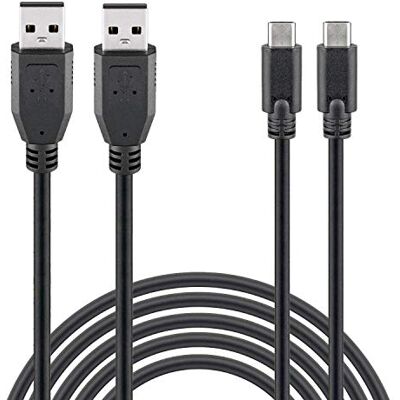 Wicked Chili Lot de 2 câbles de charge PS5-3 m Rallonge USB-C Câble de charge rapide pour Playstation 5 Dualsense, Switch Pro, Xbox Series X Câble de manette Play & Charge (300 cm) Wicked Chili Lot de 2 câbles de charge PS5-3 m Rallonge USB-C Câble de charge rapide pour Playstation 5 Dualsense, Switch Pro, Xbox Series X Câble de manette Play & Charge (300 cm)