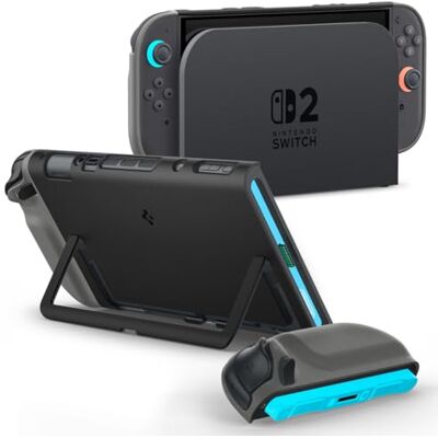 Spigen Nano Pop Coque Compatible avec Nintendo Switch 2 2025 Étui avec support Sésame Noir Spigen Nano Pop Coque Compatible avec Nintendo Switch 2 2025 Étui avec support Sésame Noir