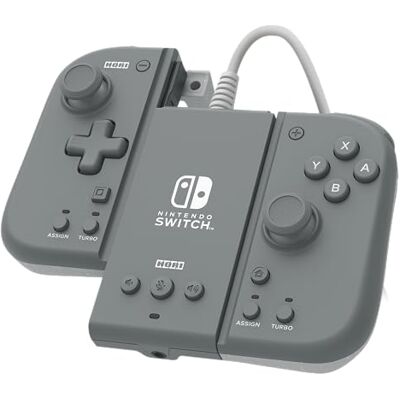 HORI Manette Set Adaptateur Mode Télé + Split Pad Compact (Gris) pour Nintendo Switch Licence Officielle Nintendo HORI Manette Set Adaptateur Mode Télé + Split Pad Compact (Gris) pour Nintendo Switch Licence Officielle Nintendo
