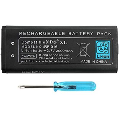 OSTENT Batterie Lithium ION Rechargeable 2000 mAh + kit d'outils Compatible pour Nintendo NDSiLL NDSiXL OSTENT Batterie Lithium ION Rechargeable 2000 mAh + kit d'outils Compatible pour Nintendo NDSiLL NDSiXL