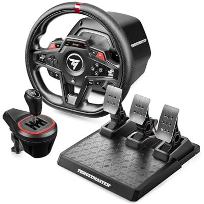 Thrustmaster T248R Shifter Pack avec Boite TH8S et Pédalier PS5 & PC Volant à retour de force de 3,1 N·m pour simracing avancé, boîte de vitesses en H, pédalier 3 pédales, 25 boutons d’action Thrustmaster T248R Shifter Pack avec Boite TH8S et Pédalier PS5 & PC Volant à retour de force de 3,1 N·m pour simracing avancé, boîte de vitesses en H, pédalier 3 pédales, 25 boutons d’action