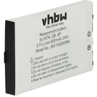 vhbw Batterie compatible pour Nintendo Gameboy Advance SP (GBA SP) / Special AGS-001, AGS-101, AGS-003 pour SAM-SPRBP (Li-Ion, 800 mAh, 3,7 V) vhbw Batterie compatible pour Nintendo Gameboy Advance SP (GBA SP) / Special AGS-001, AGS-101, AGS-003 pour SAM-SPRBP (Li-Ion, 800 mAh, 3,7 V)