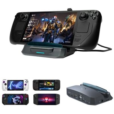 AVerMedia Station d'accueil Steam Deck avec HDMI 4K @ 60 Hz, chargement USB-C, miroir d'écran, enregistrement vidéo pour Steam Deck, ROG Ally, Legion Go, MSI Claw, Switch, iPhone, iPad X'TRA GO AVerMedia Station d'accueil Steam Deck avec HDMI 4K @ 60 Hz, chargement USB-C, miroir d'écran, enregistrement vidéo pour Steam Deck, ROG Ally, Legion Go, MSI Claw, Switch, iPhone, iPad X'TRA GO