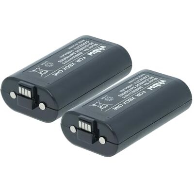 vhbw 2 batteries compatibles avec Microsoft Xbox One Manette sans fil Xbox One Elite, Xbox One S, Xbox One (1100 mAh, 3 V, Li-Ion) Noir vhbw 2 batteries compatibles avec Microsoft Xbox One Manette sans fil Xbox One Elite, Xbox One S, Xbox One (1100 mAh, 3 V, Li-Ion) Noir