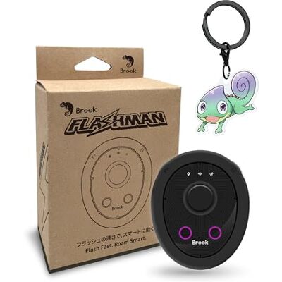 Brook Flashman Joystick GPS virtuel avec porte-clés pour iPhone (iOS 17+), contrôleur de localisation Bluetooth avec téléport, itinérance intelligente, croisière, partage de coordonnées, pas de Brook Flashman Joystick GPS virtuel avec porte-clés pour iPhone (iOS 17+), contrôleur de localisation Bluetooth avec téléport, itinérance intelligente, croisière, partage de coordonnées, pas de