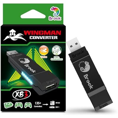Brook Wingman XB 3 Converter Libérez la puissance de votre jeu multi-plateforme, adaptateur de contrôleur sans fil pour XB Series Brook Wingman XB 3 Converter Libérez la puissance de votre jeu multi-plateforme, adaptateur de contrôleur sans fil pour XB Series