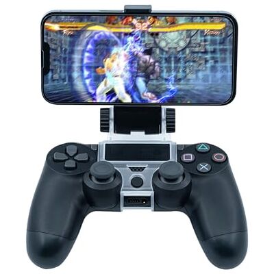 Mcbazel Support de smartphone à clip pour PS4/PS4 Slim/PS4 Pro Accessoire pour PlayStation 4 Mcbazel Support de smartphone à clip pour PS4/PS4 Slim/PS4 Pro Accessoire pour PlayStation 4