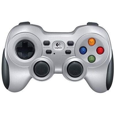 Logitech F710 Manette de Jeu sans Fil 2,4 GHz avec Nano-Récepteur USB, Configuration Console, Double Vibration, Croix 4 Switchs, PC Gris/Noir Logitech F710 Manette de Jeu sans Fil 2,4 GHz avec Nano-Récepteur USB, Configuration Console, Double Vibration, Croix 4 Switchs, PC Gris/Noir