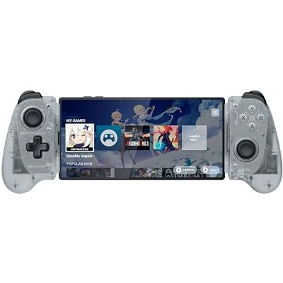 Razer Kishi V3 Phantom White Manette mobile pleine taille pour iPhone et smartphones Android USB-C plug-and-play sticks analogiques anti-dérive 12 boutons HD Haptics Phantom White Edition Razer Kishi V3 Phantom White Manette mobile pleine taille pour iPhone et smartphones Android USB-C plug-and-play sticks analogiques anti-dérive 12 boutons HD Haptics Phantom White Edition
