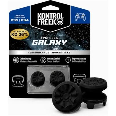KontrolFreek FPS Freek Galaxy Black pour Playstation 4 (PS4) et Playstation 5 (PS5) Baguettes performantes 1 haute taille, 1 mi-haute Noir KontrolFreek FPS Freek Galaxy Black pour Playstation 4 (PS4) et Playstation 5 (PS5) Baguettes performantes 1 haute taille, 1 mi-haute Noir
