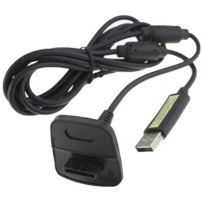 Câble pour Manette sans fil Xbox 360 noir Câble pour Manette sans fil Xbox 360 noir