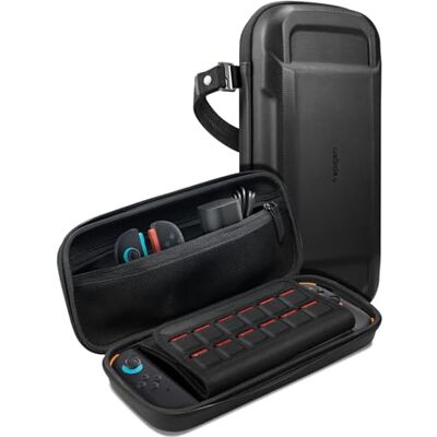 Spigen Coque Dual Grip pour Nintendo Switch 2 Étui ultra-léger avec grip antidérapant et compatible avec la béquille Noir Spigen Coque Dual Grip pour Nintendo Switch 2 Étui ultra-léger avec grip antidérapant et compatible avec la béquille Noir