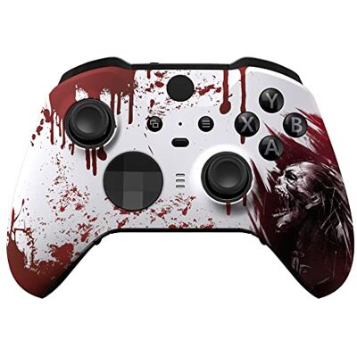 eXtremeRate Coque Personnalisée de Remplacement avec Anneaux de Joystick pour Xbox One Elite Série 2 Manette Modèle 1797-Zombie de Sang eXtremeRate Coque Personnalisée de Remplacement avec Anneaux de Joystick pour Xbox One Elite Série 2 Manette Modèle 1797-Zombie de Sang