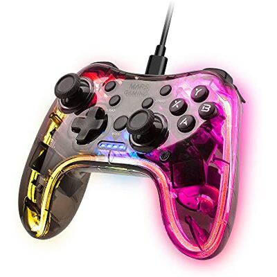 Mars Gaming MARSGAMING MGP-C, manette de jeu professionnelle Neon RGB Dual Haptic Vibration, Joysticks analogiques, manette pour PC, SWITCH, PS3, Raspberry Pi, Mac, Android Mars Gaming MARSGAMING MGP-C, manette de jeu professionnelle Neon RGB Dual Haptic Vibration, Joysticks analogiques, manette pour PC, SWITCH, PS3, Raspberry Pi, Mac, Android