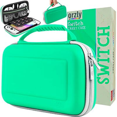 Orzly Switch Étui pour Nintendo Switch/Switch OLED – Étui de protection pour Nintendo Switch sur le thème des animaux Crossing avec accessoires et rangement de carte de jeu – Étui de transport de Orzly Switch Étui pour Nintendo Switch/Switch OLED – Étui de protection pour Nintendo Switch sur le thème des animaux Crossing avec accessoires et rangement de carte de jeu – Étui de transport de