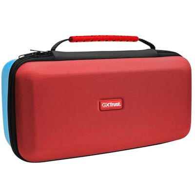 GXTrust 1252RB Pochette XL pour Nintendo Switch 2, Étui Switch de Protection avec Conception Antichoc, Poignée, Housse avec Pochette pour Accessoires, 4 Joy-Cons et 12 Jeux. Rouge / Bleu GXTrust 1252RB Pochette XL pour Nintendo Switch 2, Étui Switch de Protection avec Conception Antichoc, Poignée, Housse avec Pochette pour Accessoires, 4 Joy-Cons et 12 Jeux. Rouge / Bleu