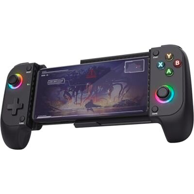 GXTrust Mylox Manette pour Telephone Portable Sans Fil Bluetooth, Noir Manette Smartphone pour Android / Iphone / PS5 / Xbox / Mobile, 12h d'Autonomie, Double Vibration, Ėclairage RGB GXTrust Mylox Manette pour Telephone Portable Sans Fil Bluetooth, Noir Manette Smartphone pour Android / Iphone / PS5 / Xbox / Mobile, 12h d'Autonomie, Double Vibration, Ėclairage RGB