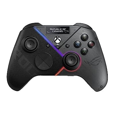 Asus ROG Raikiri Pro Contrôleur PC (écran OLED, déclencheur et joystick réglables, éclairage Aura RVB, ESS DAC, prise casque 3,5 mm, bouton muet, USB-C, 2,4 GHz, Bluetooth) Asus ROG Raikiri Pro Contrôleur PC (écran OLED, déclencheur et joystick réglables, éclairage Aura RVB, ESS DAC, prise casque 3,5 mm, bouton muet, USB-C, 2,4 GHz, Bluetooth)