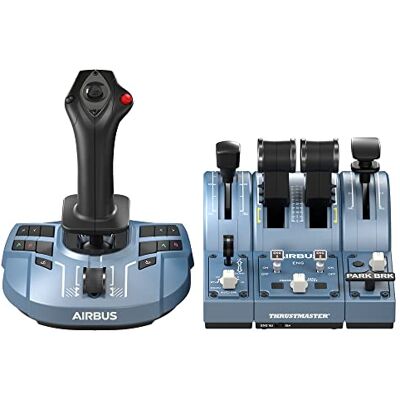 Thrustmaster TCA Captain Pack X Airbus Edition Manche à balai et quadrant des gaz de haute précision pour Xbox Series X S, Xbox One et PC Thrustmaster TCA Captain Pack X Airbus Edition Manche à balai et quadrant des gaz de haute précision pour Xbox Series X S, Xbox One et PC