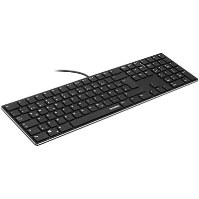 Speedlink RIVA Scissor Keyboard Clavier PC filaire, silencieux, avec port USB, touches ergonomiques durables de type "scissor", avec 7 touches multifonctions, Layout QWERTZ Allemand, noir Speedlink RIVA Scissor Keyboard Clavier PC filaire, silencieux, avec port USB, touches ergonomiques durables de type "scissor", avec 7 touches multifonctions, Layout QWERTZ Allemand, noir