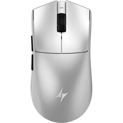 ATK Blazing Sky X1 V2 Souris de jeu sans fil, 54 g, légère, capteur PAW3950Ultra, MCU nordique 54L15, commutateurs optiques, nouveau dongle GEM 8K, double mode 2,4 G/filaire (ultime, argent métallique ATK Blazing Sky X1 V2 Souris de jeu sans fil, 54 g, légère, capteur PAW3950Ultra, MCU nordique 54L15, commutateurs optiques, nouveau dongle GEM 8K, double mode 2,4 G/filaire (ultime, argent métallique