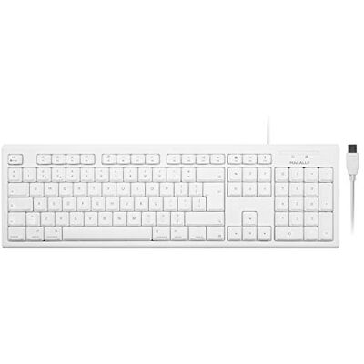 Macally QKEY-UK, Clavier d'extension USB-A avec 105 touches et pavé numérique pour Mac, format QWERTY anglais Macally QKEY-UK, Clavier d'extension USB-A avec 105 touches et pavé numérique pour Mac, format QWERTY anglais