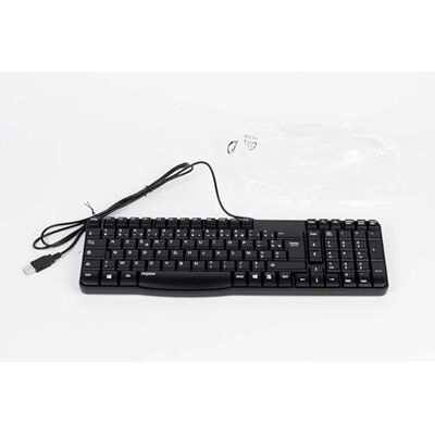 Rapoo Clavier multimédia USB Filaire "N2400" (filaire, clavier d'ordinateur AZERTY, design, idéal pour les maladroits) Noir Rapoo Clavier multimédia USB Filaire "N2400" (filaire, clavier d'ordinateur AZERTY, design, idéal pour les maladroits) Noir