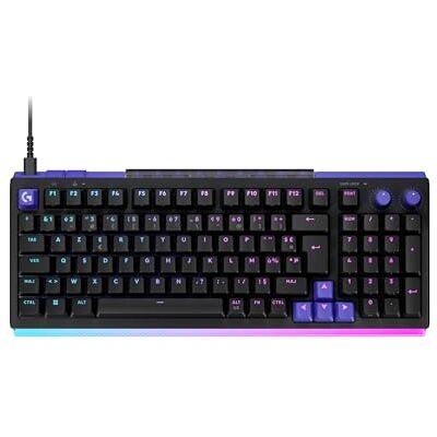 Logitech G512 X 98 DUAL SWAP, clavier gaming TMR analogique/mécanique à switchs échangeables, taux d'interrogation 8K, déclenchement rapide, RVB LIGHTSYNC, filaire, PC, Mac, Français AZERTY Noir Logitech G512 X 98 DUAL SWAP, clavier gaming TMR analogique/mécanique à switchs échangeables, taux d'interrogation 8K, déclenchement rapide, RVB LIGHTSYNC, filaire, PC, Mac, Français AZERTY Noir