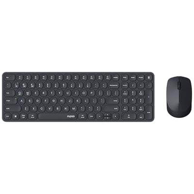 Rapoo I Clavier et souris sans fil (9310M, Ultraslim, Bluethooth, 2,4 GHz, piles) Gris foncé Rapoo I Clavier et souris sans fil (9310M, Ultraslim, Bluethooth, 2,4 GHz, piles) Gris foncé
