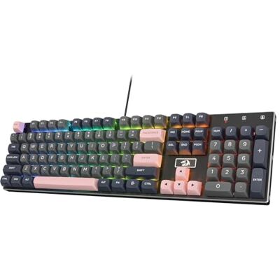 Redragon K556 SE Clavier de jeu filaire, clavier mécanique 104 touches Construction en métal solide, 20 rétroéclairages pour une ambiance immersive ESports, interrupteur linéaire personnalisé Redragon K556 SE Clavier de jeu filaire, clavier mécanique 104 touches Construction en métal solide, 20 rétroéclairages pour une ambiance immersive ESports, interrupteur linéaire personnalisé