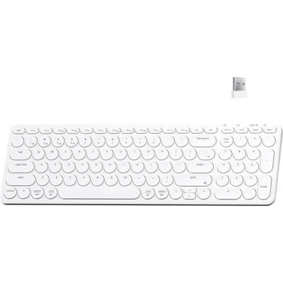 Keychron B4 Pro Clavier sans fil ultra-fin 96 % Bluetooth 2,4 GHz Connexion filaire Clavier numérique Lanceur Compatible Mac Windows Linux Blanc Ivoire Keychron B4 Pro Clavier sans fil ultra-fin 96 % Bluetooth 2,4 GHz Connexion filaire Clavier numérique Lanceur Compatible Mac Windows Linux Blanc Ivoire
