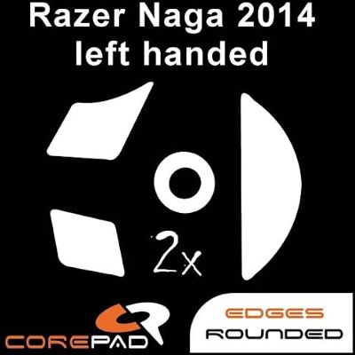 Corepad Skatez Pro 153 Razer Naga 2014 Lefthanded Pied de souris de rechange Corepad Skatez Pro 153 Razer Naga 2014 Lefthanded Pied de souris de rechange