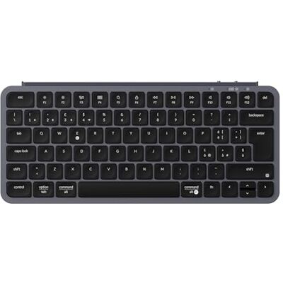 Keychron Clavier sans fil B1 Pro ultra slim 75% disposition italienne ISO QWERTY, configurable ZMK, tase en PBT, 3 modes 2,4 GHz/Bluetooth/filaire, compatible avec Windows/Mac, gris sidéral Keychron Clavier sans fil B1 Pro ultra slim 75% disposition italienne ISO QWERTY, configurable ZMK, tase en PBT, 3 modes 2,4 GHz/Bluetooth/filaire, compatible avec Windows/Mac, gris sidéral