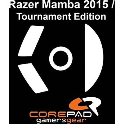 Corepad Skatez Pro 103 Pieds de Souris de Remplacement Compatible avec Razer Mamba 2015 / Tournament Edition Corepad Skatez Pro 103 Pieds de Souris de Remplacement Compatible avec Razer Mamba 2015 / Tournament Edition