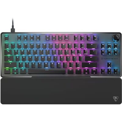 Turtle Beach Vulcan II TKL Pro Clavier Gaming Mécanique Magnétique RGB Commutateurs analogiques à effet Hall, actionnement réglable, déclenchement rapide, touches interchangeables, design Turtle Beach Vulcan II TKL Pro Clavier Gaming Mécanique Magnétique RGB Commutateurs analogiques à effet Hall, actionnement réglable, déclenchement rapide, touches interchangeables, design