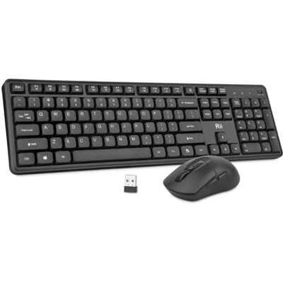 Rii Clavier et souris sans fil, RK209 2,4 G Clavier ergonomique sans fil silencieux Pour taper et cliquer silencieux, souris réglable 5000 DPI pour PC, Windows, Mac Rii Clavier et souris sans fil, RK209 2,4 G Clavier ergonomique sans fil silencieux Pour taper et cliquer silencieux, souris réglable 5000 DPI pour PC, Windows, Mac
