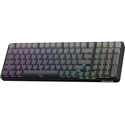 Redragon K744 GB PRO Clavier de jeu RVB sans fil à joint 99 touches, clavier mécanique à 3 modes avec prise remplaçable à chaud, touches PBT dégradées et atténuation du bruit à 5 couches, interrupteur Redragon K744 GB PRO Clavier de jeu RVB sans fil à joint 99 touches, clavier mécanique à 3 modes avec prise remplaçable à chaud, touches PBT dégradées et atténuation du bruit à 5 couches, interrupteur