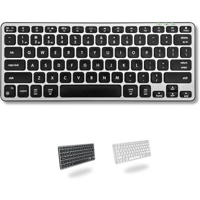Macally Clavier Bluetooth Compact Rétroéclairé pour Mac Gain de place, Rechargeable Multi-Appareils Compatible Apple Wireless Keyboard pour MacBook Pro/Air, iMac, Mac Mini Macally Clavier Bluetooth Compact Rétroéclairé pour Mac Gain de place, Rechargeable Multi-Appareils Compatible Apple Wireless Keyboard pour MacBook Pro/Air, iMac, Mac Mini