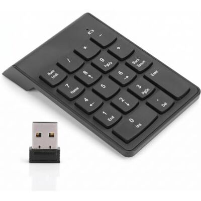 Bewinner Pavé numérique sans Fil Bluetooth, 18 Touches Mini Clavier numérique de comptabilité financière Portable, Clavier numérique muet pavés numériques pour Ordinateur Portable/PC/Bureau/Surface(Noir) Bewinner Pavé numérique sans Fil Bluetooth, 18 Touches Mini Clavier numérique de comptabilité financière Portable, Clavier numérique muet pavés numériques pour Ordinateur Portable/PC/Bureau/Surface(Noir)