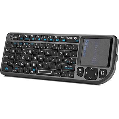 Rii Mini Clavier K01X1 sans Fil(AZERTY) 2,4 Ghz avec Touchpad pour PC, Pad, Xbox 360, PS3, TV Box Google Android, HTPC, IPTV. … Rii Mini Clavier K01X1 sans Fil(AZERTY) 2,4 Ghz avec Touchpad pour PC, Pad, Xbox 360, PS3, TV Box Google Android, HTPC, IPTV. …