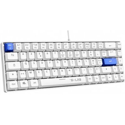 THE G-LAB Keyz Hydrogen Clavier Gamer Semi-mécanique 60% AZERTY FR Filaire USB, Format 60% Compact, Semi-mécanique, Rétroéclairage Multicolore, Silencieux THE G-LAB Keyz Hydrogen Clavier Gamer Semi-mécanique 60% AZERTY FR Filaire USB, Format 60% Compact, Semi-mécanique, Rétroéclairage Multicolore, Silencieux