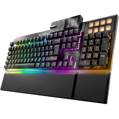 be quiet! Clavier Dark Mount Silent Linear, modularité inégalée, 8 Touches programmables avec écran, switches mécaniques, 3 Couches isolantes, Touches PBT Double Injection, ARGB (Anglais QWERTY) be quiet! Clavier Dark Mount Silent Linear, modularité inégalée, 8 Touches programmables avec écran, switches mécaniques, 3 Couches isolantes, Touches PBT Double Injection, ARGB (Anglais QWERTY)